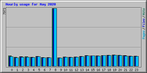Hourly usage for May 2020