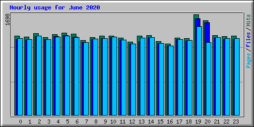 Hourly usage for June 2020